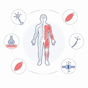 Neuromuskuläre Erkrankungen - Schemabild