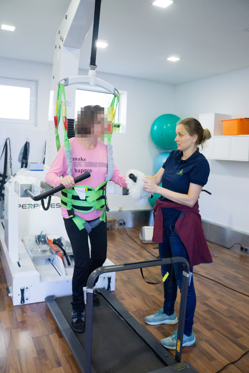 Gesichertes Intervalltraining am Laufband