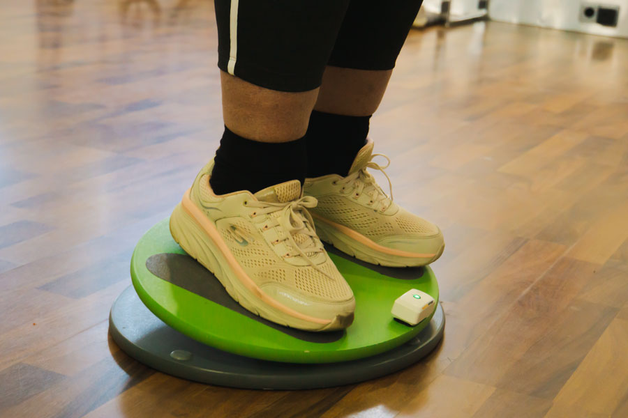 Beine am Board