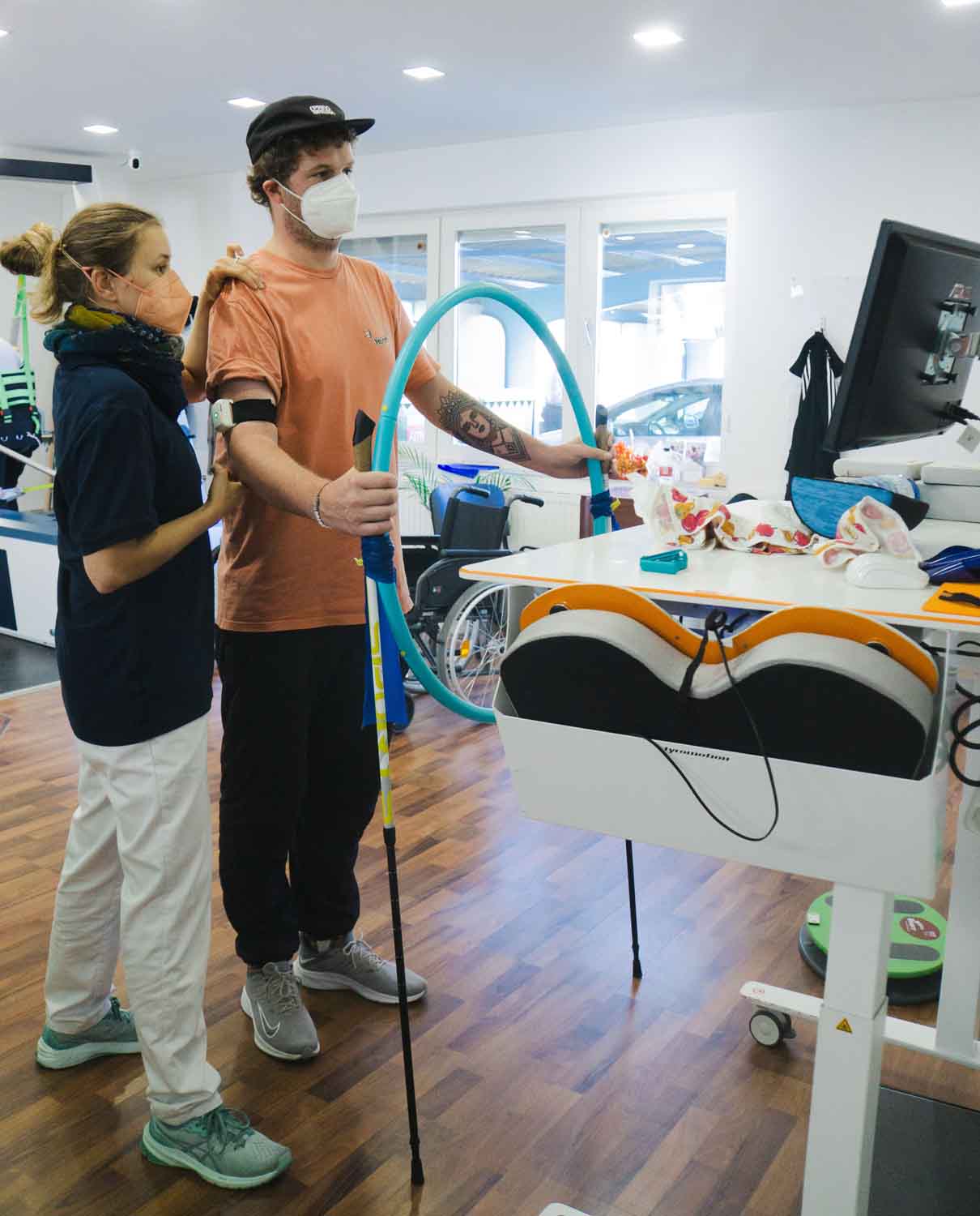 Patient mach Übungen